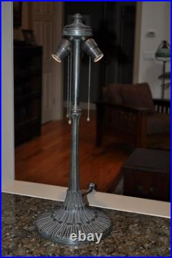 Antique Arts and Crafts Wilkinson Lamp Jeweled Leaded Lamp