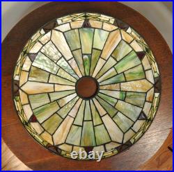 Antique Arts and Crafts Wilkinson Lamp Jeweled Leaded Lamp
