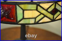 Antique Arts and Crafts Wilkinson Lamp Jeweled Leaded Lamp