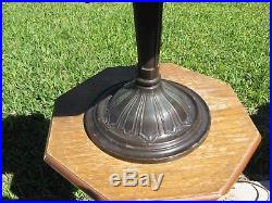 Antique B&h Slag Glass Lamp