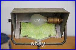 Antique Bankers lamp Brass Desk Light Vintage Art Nouveau Deco Slag Glass