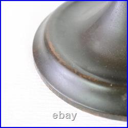 Antique Bradley & Hubbard Arts & Crafts 8-Panel 2-Tone Slag Glass Lamp c1920