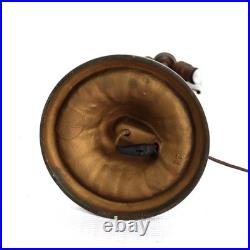 Antique Bradley & Hubbard School Arts & Crafts 6 Panel Slag Glass Lamp c1920