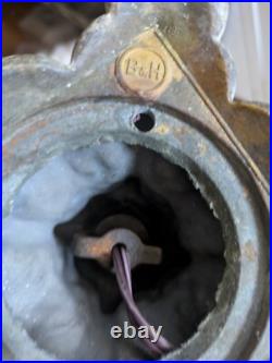 Antique Bradley Hubbard Slag Glass Table Lamp Antique Bradley Hubbard Slag Glass Table Lamp