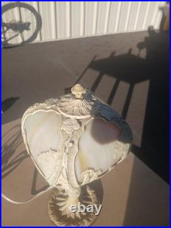 Antique Bradley & Hubbard Slag Glass Table Lamp Early 1900s