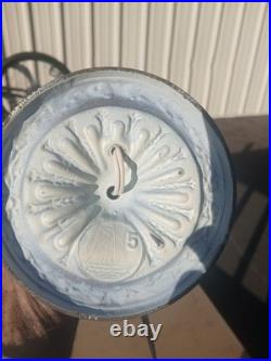 Antique Bradley & Hubbard Slag Glass Table Lamp Early 1900s