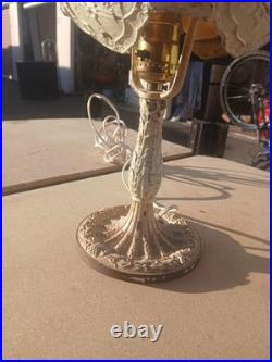 Antique Bradley & Hubbard Slag Glass Table Lamp Early 1900s Antique Bradley & Hubbard Slag Glass Table Lamp Early 1900s