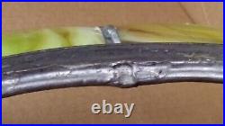 Antique Copper 16-Panel Green Slag Glass Pendant Fountain Lamp Combo (Gasolier)