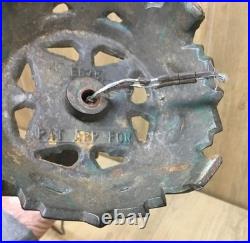 Antique Early Art Deco Cast Iron Uranium Slag Glass Table Lamp Parts. S13-2 Antique Early Art Deco Cast Iron Uranium Slag Glass Table Lamp Parts. S13-2