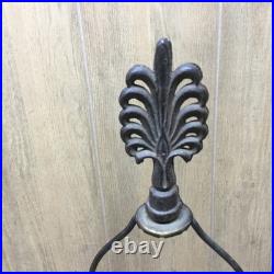 Antique Early Art Deco Cast Iron Uranium Slag Glass Table Lamp Parts. S13-2 Antique Early Art Deco Cast Iron Uranium Slag Glass Table Lamp Parts. S13-2