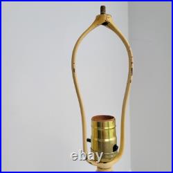 Antique Edward Miller Slag Glass Boudoir Lamp Edwardian Deco Caramel Works READ