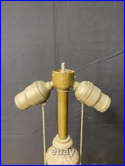 Antique Edward miller & Company Slag Glass lamp