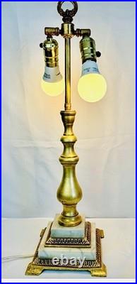 Antique French Neoclassical Table Lamp For Slag Stained Glass Shade or Regular Antique French Neoclassical Table Lamp For Slag Stained Glass Shade or Regular