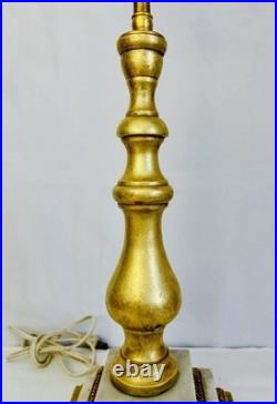 Antique French Neoclassical Table Lamp For Slag Stained Glass Shade or Regular