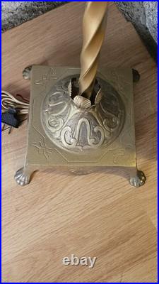 Antique HOUZE Bridge Floor Lamp Uranium Vaseline CUSTARD Slag Glass Brass SWIVEL Antique HOUZE Bridge Floor Lamp Uranium Vaseline CUSTARD Slag Glass Brass SWIVEL