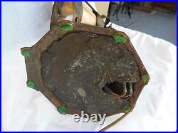 Antique Hammered Gooseneck Slag Glass Adjustable Piano Desk Lamp Arts & Crafts