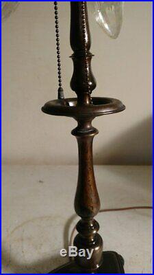 Antique Handel Lamp base #7449 for slag or leased glass shade