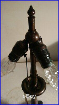 Antique Handel Lamp base #7449 for slag or leased glass shade