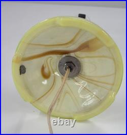 Antique Houze Green Slag Glass Table Lamp Houze X 1928 MarbleX Glows Works