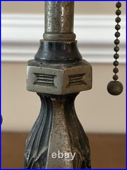 Antique Lamp Base For Reverse Painted Lamp Or Slag Glass Lamp