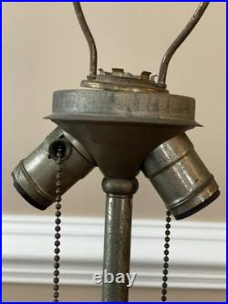 Antique Lamp Base For Reverse Painted Lamp Or Slag Glass Lamp