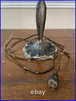 Antique Lamp Base For Reverse Painted Lamp Or Slag Glass Lamp