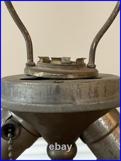 Antique Lamp Base For Reverse Painted Lamp Or Slag Glass Lamp