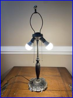 Antique Lamp Base For Reverse Painted Lamp Or Slag Glass Lamp