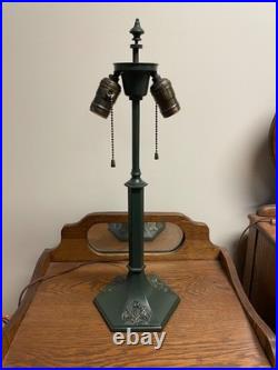 Antique Lamp Base For Reverse Painted Lamp Slag Glass Lamp