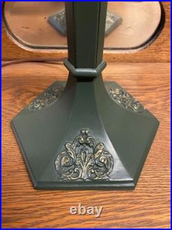 Antique Lamp Base For Reverse Painted Lamp Slag Glass Lamp