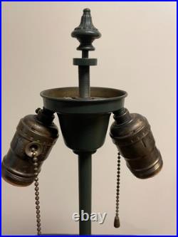 Antique Lamp Base For Reverse Painted Lamp Slag Glass Lamp