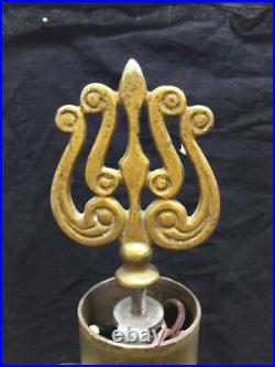 Antique Lamp Base Polychrome Paint for Slag Glass Reverse Painted Shades