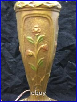 Antique Lamp Base Polychrome Paint for Slag Glass Reverse Painted Shades