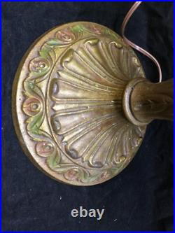 Antique Lamp Base Polychrome Paint for Slag Glass Reverse Painted Shades