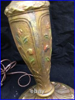 Antique Lamp Base Polychrome Paint for Slag Glass Reverse Painted Shades