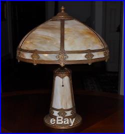 Antique Lighthouse Slag Glass Lamp