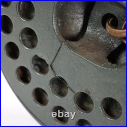 Antique Miller 8-Panel Slag Glass Table Lamp With Foliate Overlay c1920