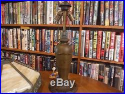 Antique Miller Bent Slag Glass Lamp Bradley & Hubbard, Handel, Empire Style