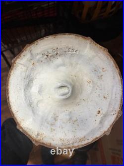 Antique Miller Lamp Co #234 Slag Glass Table Lamp Cast Metal 23 Art Nouveau