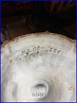 Antique Miller Lamp Co #234 Slag Glass Table Lamp Cast Metal 23 Art Nouveau