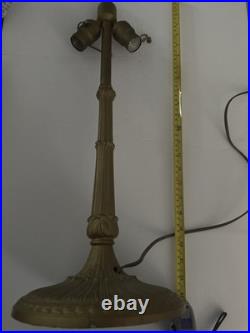 Antique Miller Lamp Company Slag Glass Table Lamp Early 1900's ORNATE