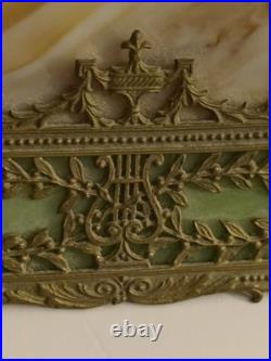 Antique Miller Lamp Company Slag Glass Table Lamp Early 1900's ORNATE