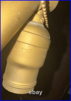 Antique Miller Lamp Company Slag Glass Table Lamp Early 1900's ORNATE