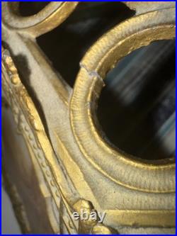 Antique Miller Lamp Company Slag Glass Table Lamp Early 1900's ORNATE