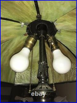 Antique Miller Slag Glass Lamp