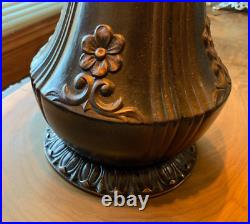 Antique Miller Slag Glass Lamp LARGE! Professionally Rewired GORGEOUS Weighs 21#