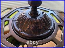 Antique Miller Slag Glass Lamp LARGE! Professionally Rewired GORGEOUS Weighs 21#
