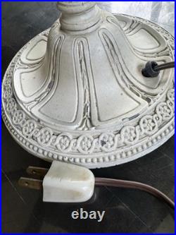 Antique Miller Table Lamp Slag Glass