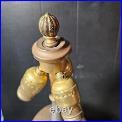 Antique Ornate Large Art Nouveau Table Lamp Floral Urn acorn shape spelter Antique Ornate Large Art Nouveau Table Lamp Floral Urn acorn shape spelter
