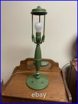 Antique Pittsburgh Lamp Base For Reverse Painted Lamp Or Slag Glass Lamp